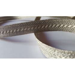 Silver Ribbon Braided Lace Trim Bridal Costume Crafts Sewing Embellishement