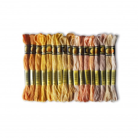 DMC Floss Thread Skein 6 Strands Hand Embroidery Peach Shades 17 Colors CXC