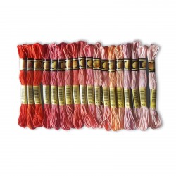 DMC Floss Thread Skein 6 Strands Hand Embroidery Peach Shades 17 Colors CXC