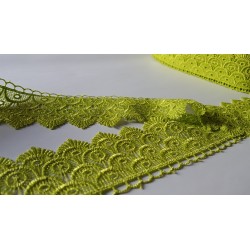 Green Olive Guipure Venice Lace Trim Edging For Sewing Craft Costumes Decor Finishes